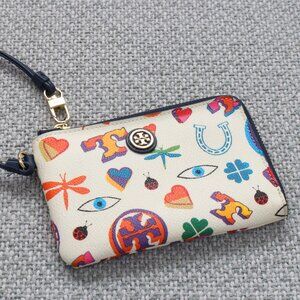 Tory Burch Kerrington Good Luck Wristlet Wallet . Excellent Condition (Used)